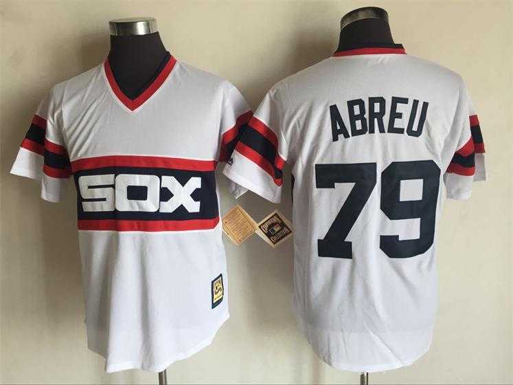 Chicago White Sox #79 Jose Abreu White Mitchell And Ness Throwback Pullover Stitched Jersey,We sell and wholesale Chicago White Sox #79 Jose Abreu White Mitchell And Ness Throwback Pullover Stitched Jersey on line form chian!